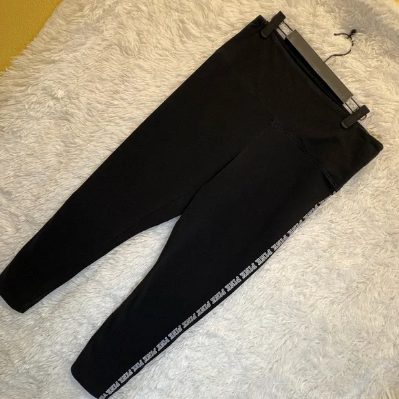 PINK Victoria's Secret High Rise Leggings | Logo Side Stripe | Athletic | XL - Picture 6 of 17
